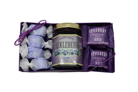3oz Huckleberry Jam, Taffy & Bites Gift Pack