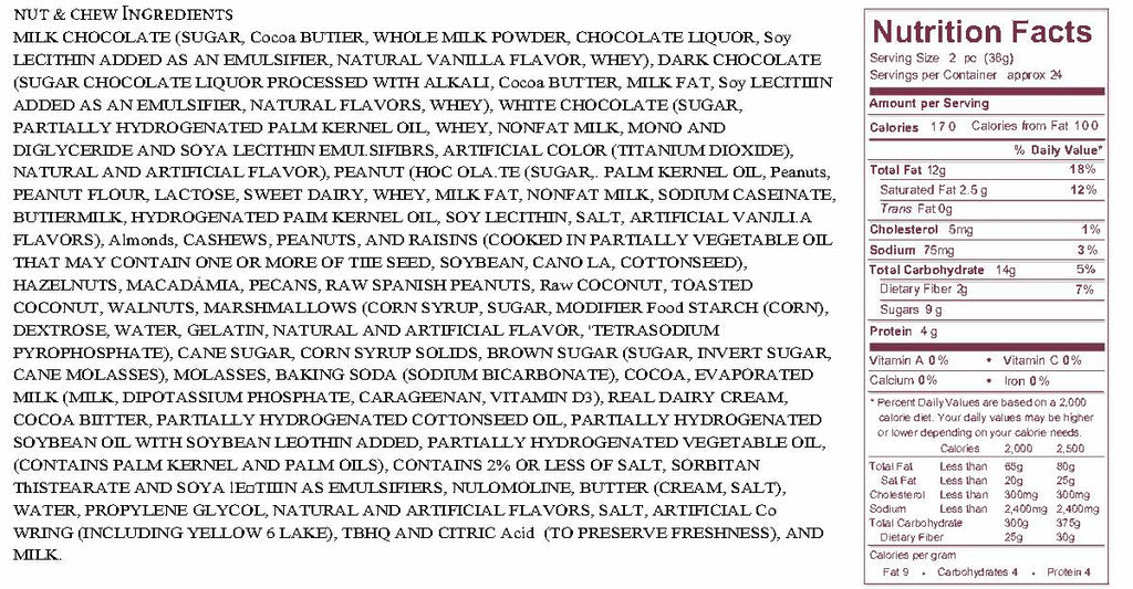 32 oz  Nut & Chew Selection