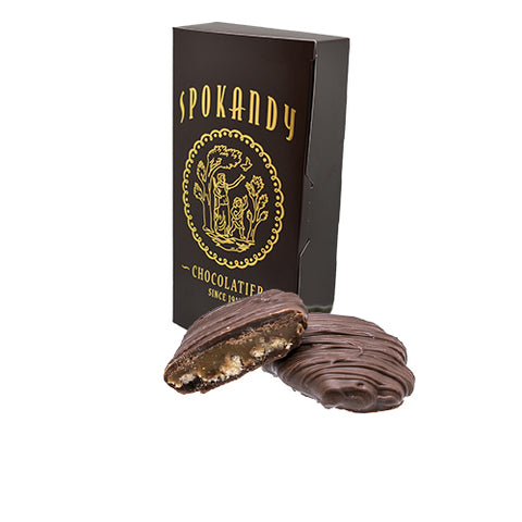 12 oz Pecan Caramel Patties, Milk Chocolate