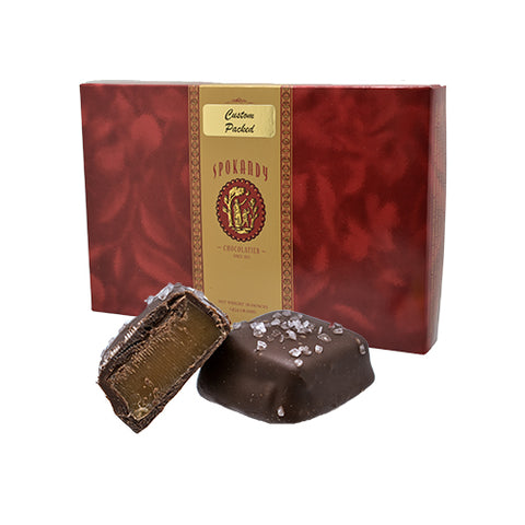16 oz Sea Salt Caramels, Milk Chocolate