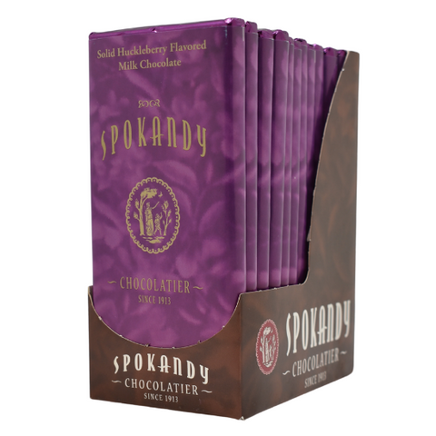 12 Pack Huckleberry Chocolate Bars