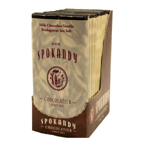 12 Pack Madagascar Vanilla Sea Salt Milk Chocolate