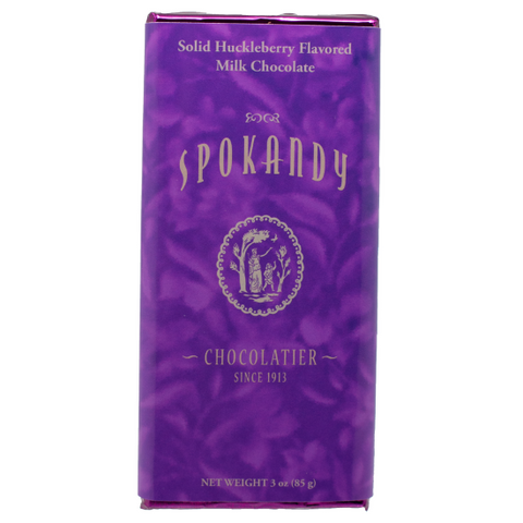Solid Huckleberry Chocolate Bar