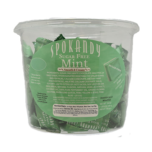 Sugar Free Green White Mint Tub