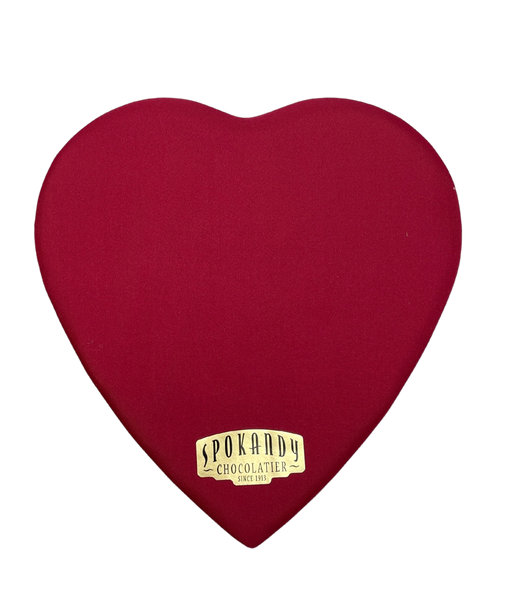 4 oz - Premium Chocolates in a Red Velvet Heart