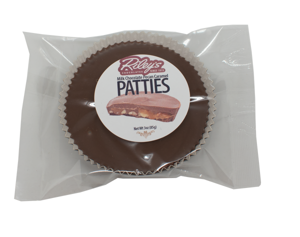 Riley's Giant Caramel Pecan Patty Milk Choc