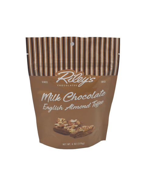 6 oz English Almond Toffee, Milk Chocolate