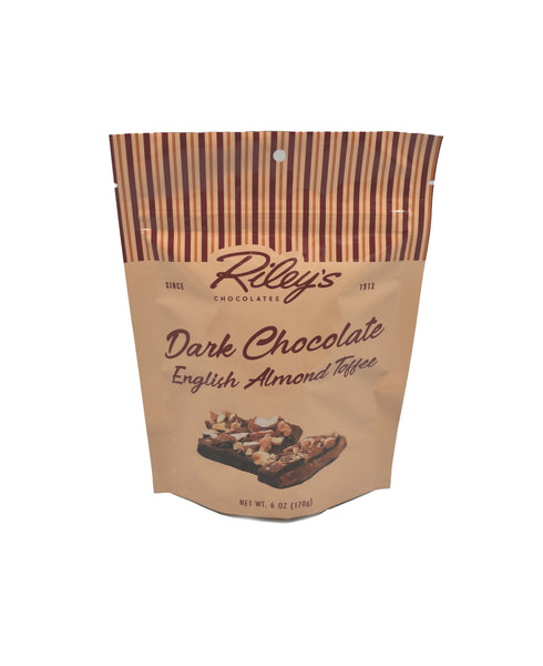 6 oz English Almond Toffee, Dark Chocolate