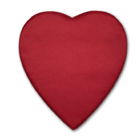 7oz Red Satin Heart