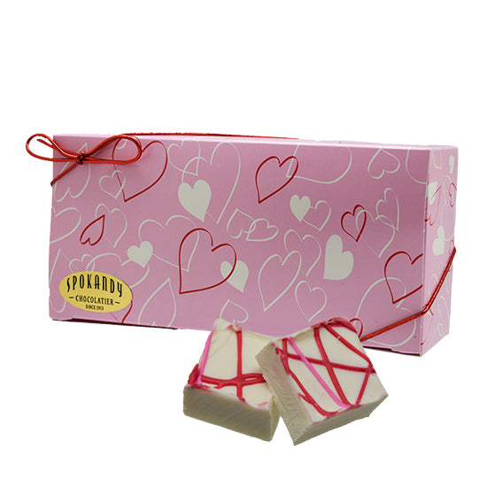 16 oz Valentine's mints in Pink gift box with hearts