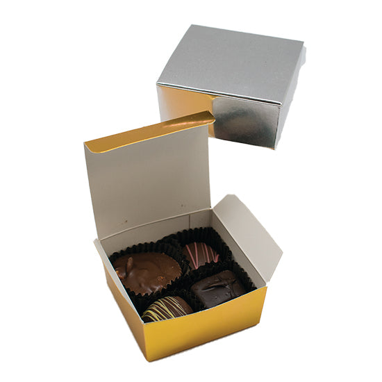 4 pc Chocolate favor box (20 PK) – Spokandy Chocolatier