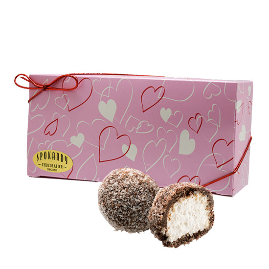 8 oz Murphy's, Dark Chocolate Pink gift box with hearts