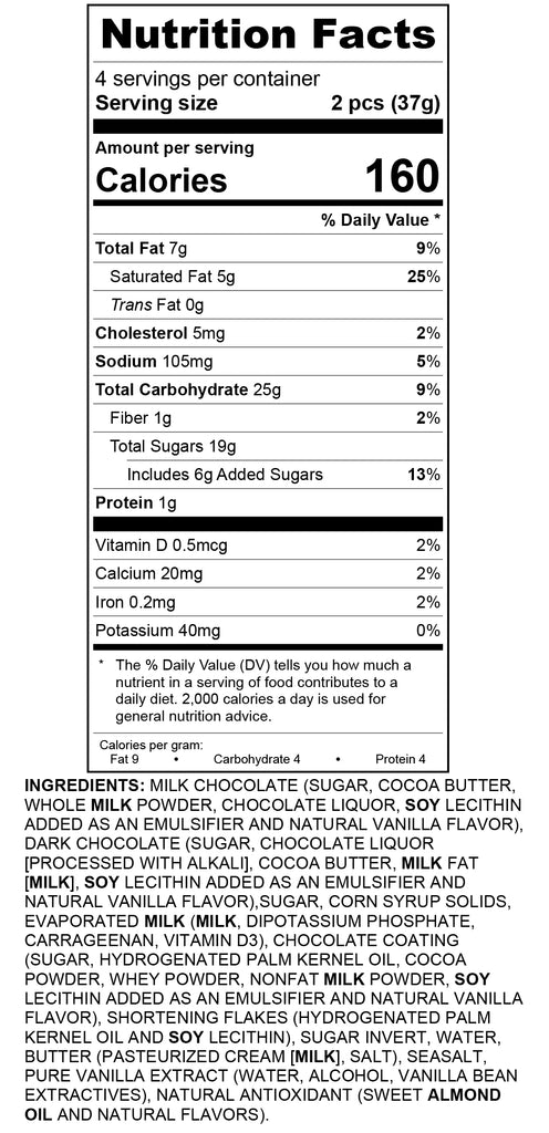 8 pc Sea Salt Caramels W/ Vday Deco's Gift Box