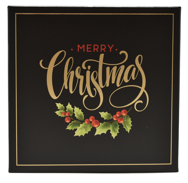 6 Piece Premium Assorted Selection in Merry Christmas Box. (approx 3.5 oz)