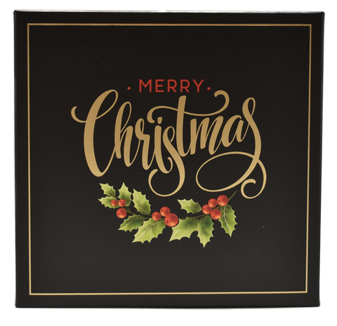 6 Piece Premium Assorted Selection in Merry Christmas Box. (approx 3.5 oz)