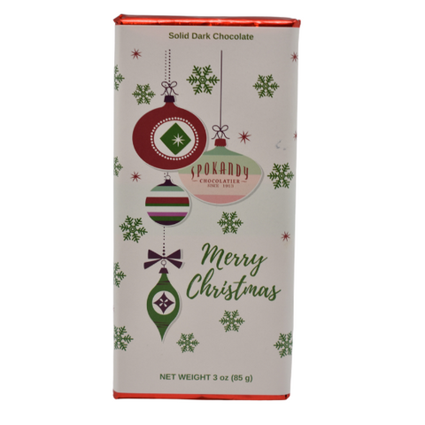 Dark Chocolate Merry Christmas Candy Bar