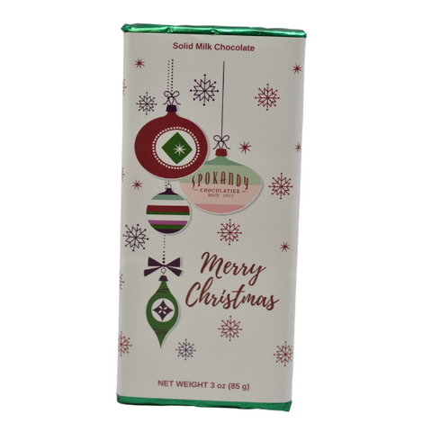 Milk Chocolate Merry Christmas Candy Bar