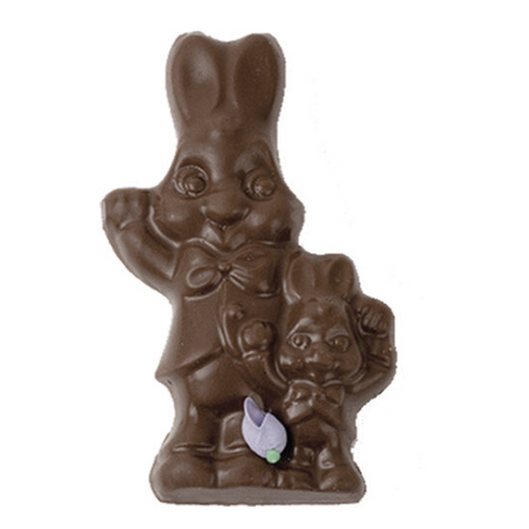 2.5 oz Dark Chocolate Bunny with Child