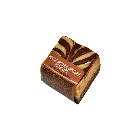 Peanut Butter Chocolate Fudge Cube